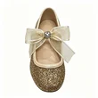 Gold Glitter Girls Mary Jane Party Heel Shoes Wholesale