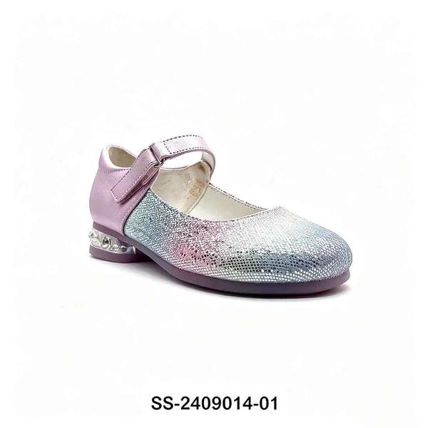 Gradient Glitter Girls Mary Jane Low Heel Dress Shoes Wholesale