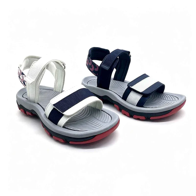 Kids Outdoor Sport Sandals Dual Hook And Loop Straps Thick Anti Slip Sole Wholesale