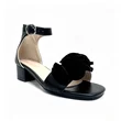 Girls Block Heel Dress Sandals 3D Ruffle Flower Ankle Buckle Wholesale