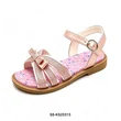 Girls Glitter Bow Flat Sandals Printed Insole Ankle Buckle Wholesale