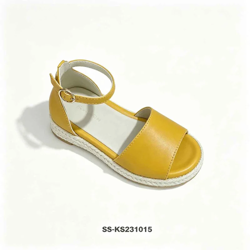 Girls Espadrille Wedge Sandals Open Toe Ankle Buckle Wholesale