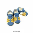 Toddler Blue Yellow Color Block Closed Toe Pre Walker Sandals Wholesale