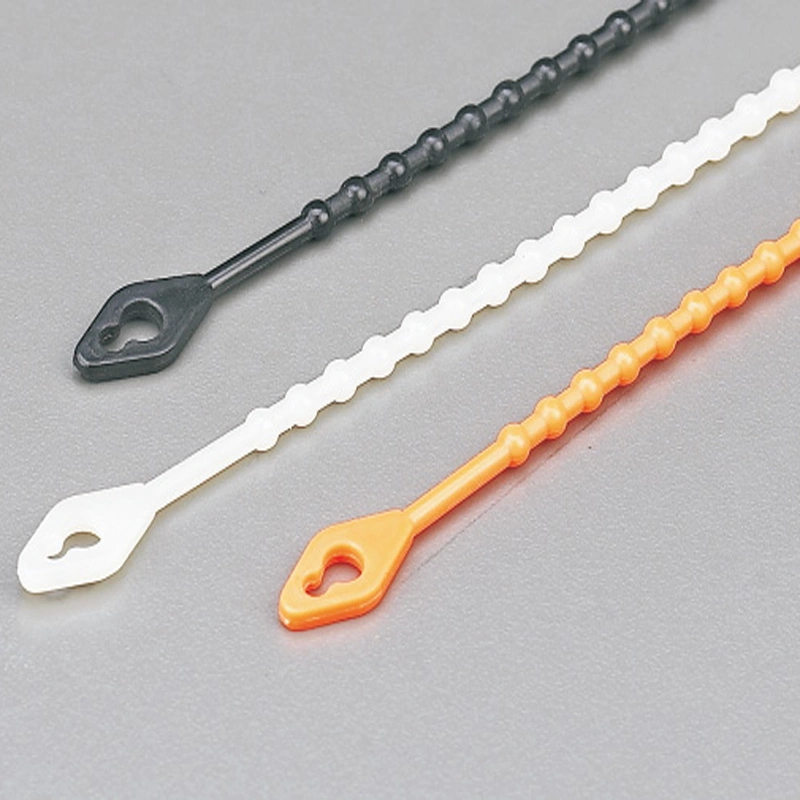 Nylon Bead-Shaped Cable Tie - Durable & Reusable for Organizing Cables