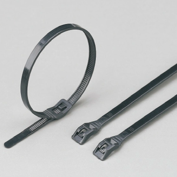 Flat buckle cable ties - durable nylon or stainless steel for secure bundling