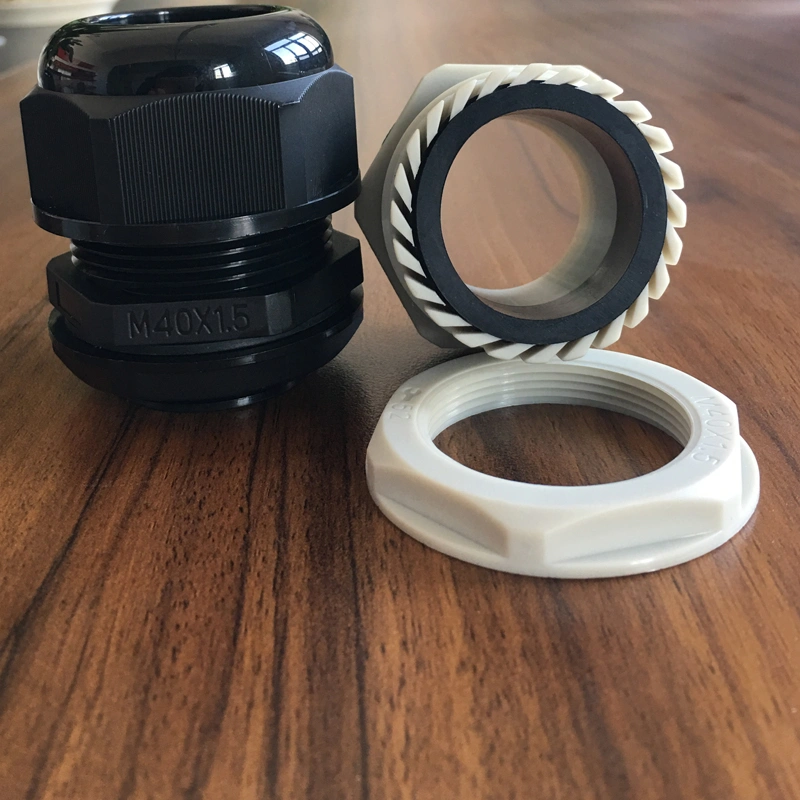 prensaestopas de nylon de compresión del cabezal de fijación de nylon  