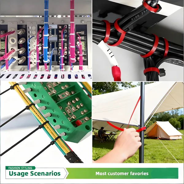 SZY-3×150 6“ Nylon Cable Ties - Self-Locking Zip Ties for Secure Wiring‌ 