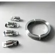 304 Stainless Steel American Hose Clamp Kit - Adjustable Perforated Band & Worm Gear Clamps for Pipe/Tube Fixing