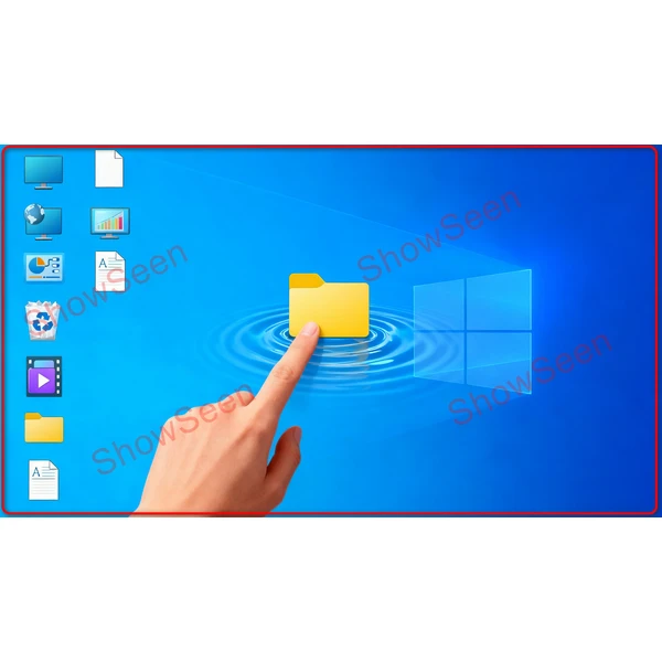 A single-screen dual-control touch interaction display