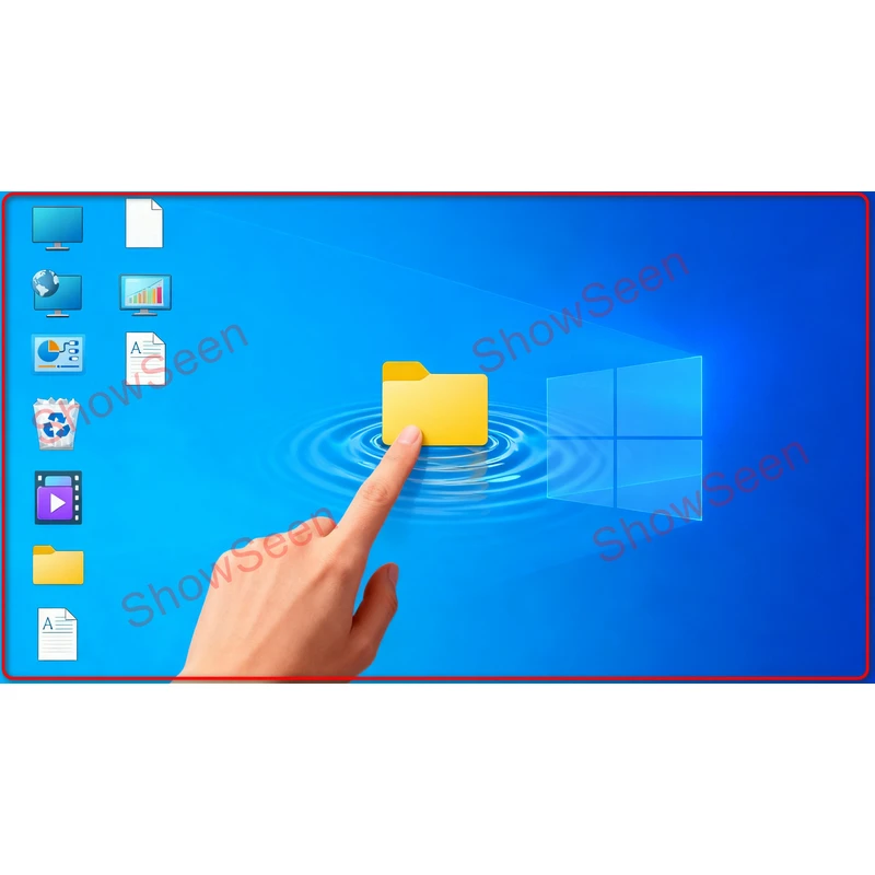 A single-screen dual-control touch interaction display