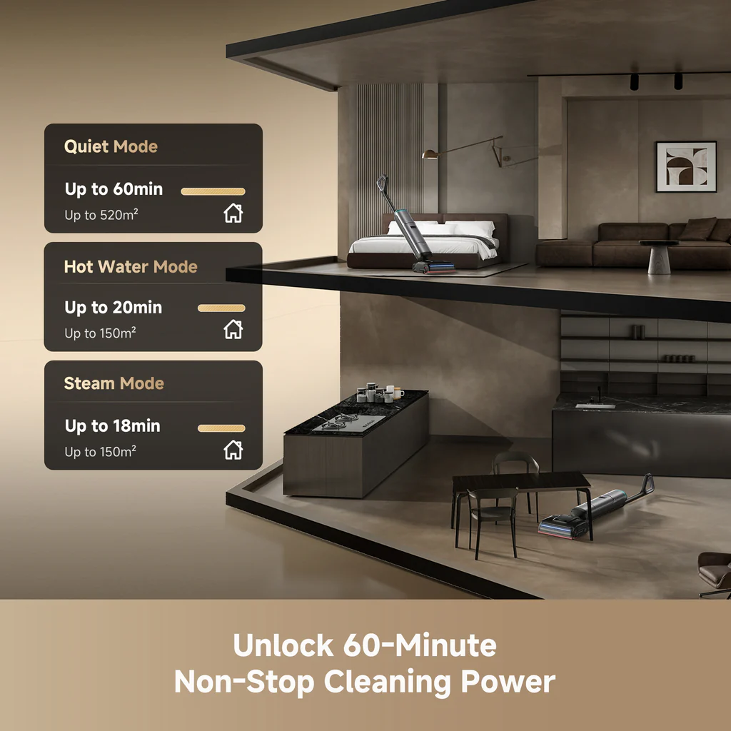 Dreame H16 Pro Steam Wet & Dry Vacuum | Cordless Steam Floor Cleaning Washer