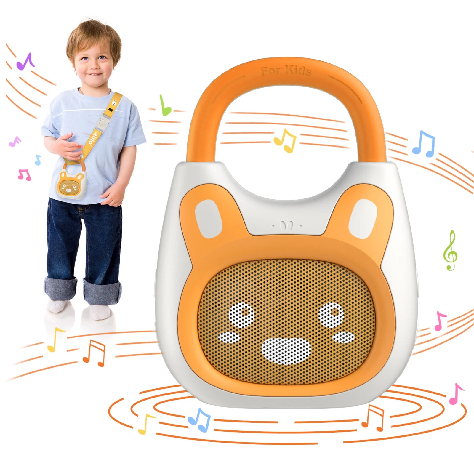 alilo Pocket Bunny Portable Story Music Player | Screen-Free Kids Audio Storytelling Toy