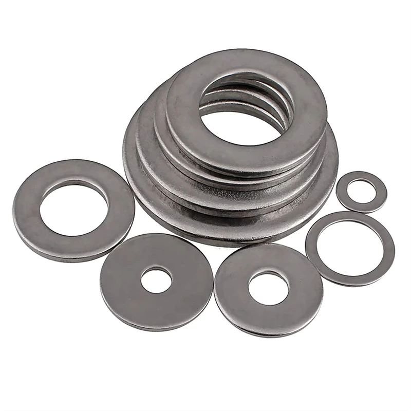 anilha plana de aço inoxidável ss304 din125
