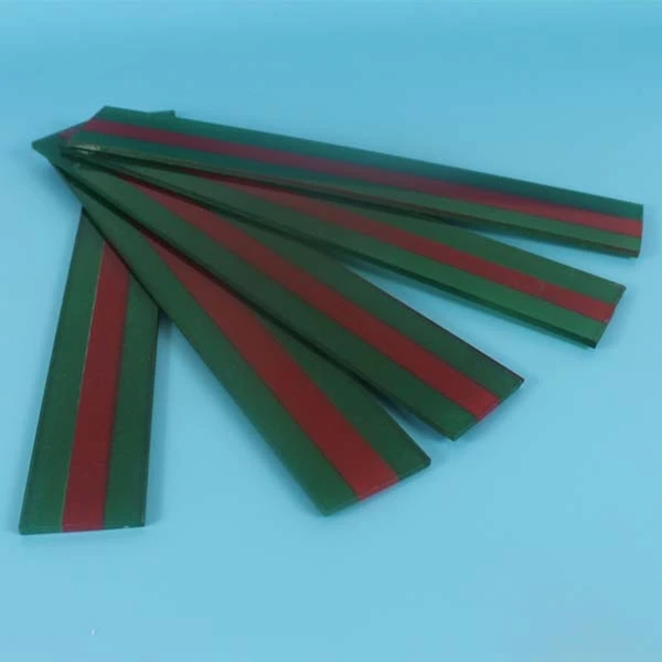 silk screen Red and green printed tempered glass sheet