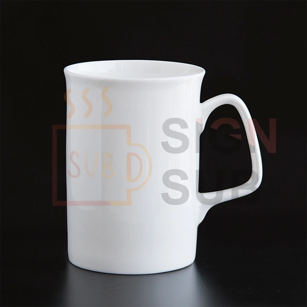 10 oz Ceramic Mug Curled rim