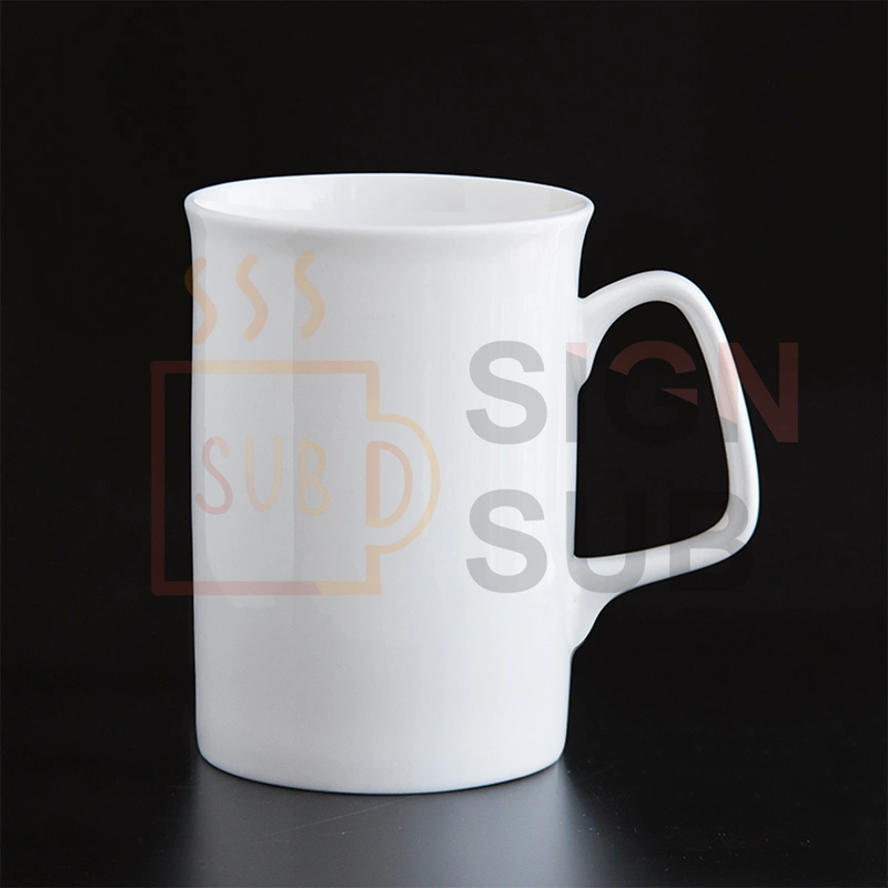 10 oz Ceramic Mug Curled rim