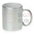 11 oz.Silver Plated Ceramic Mug