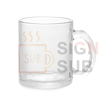 10 oz Glass Mug (clear)