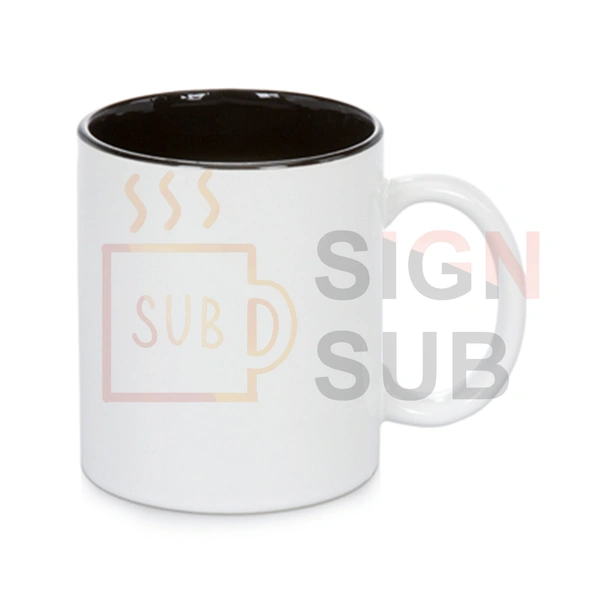 11 oz Two Tone Mugs - Inner Color ( Black )