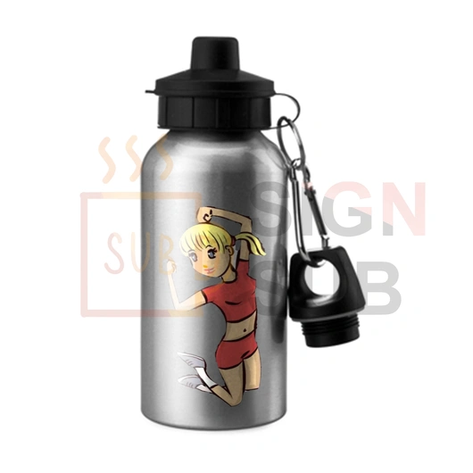 Sports Water Bottle - Silver