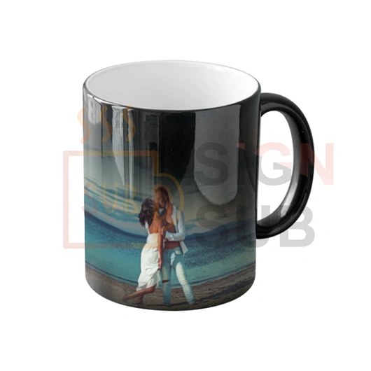 11 oz Smooth Black Color Changing Mug