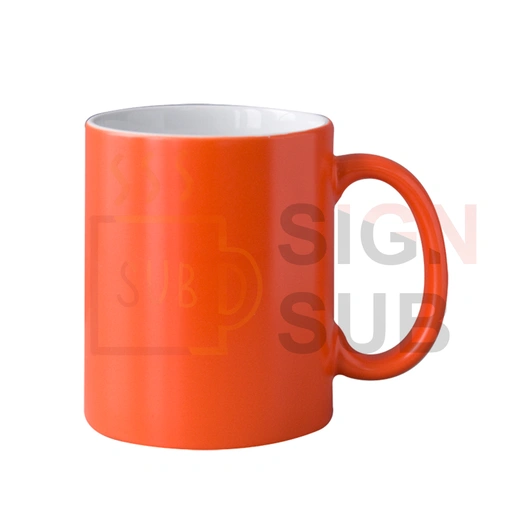 11 oz Matte  Orange Color Changing Mug