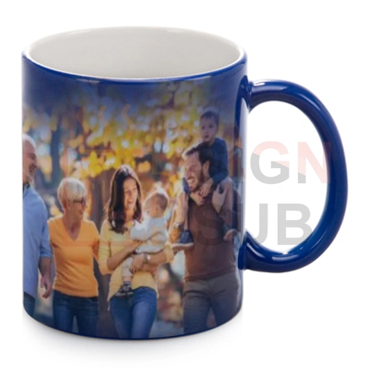 11 oz Smooth  Blue  Color Changing Mug