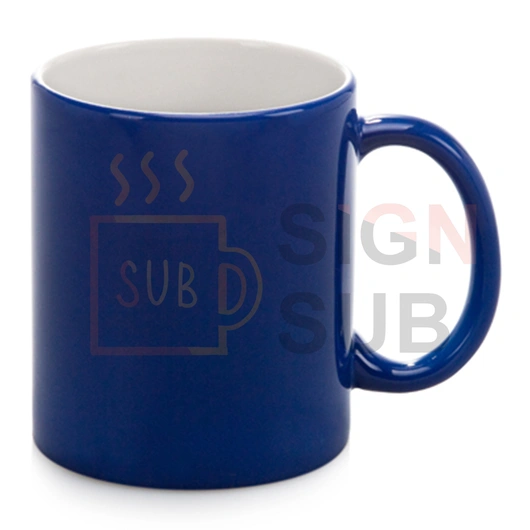 11 oz Frosted  Blue  Color Changing Mug