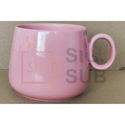 8 oz. Tapered Macaroon Color Coffee Mug light Pink
