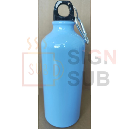 Sublimation Blanks 20oz/600ml Aluminium Water Bottle (Light Blue)