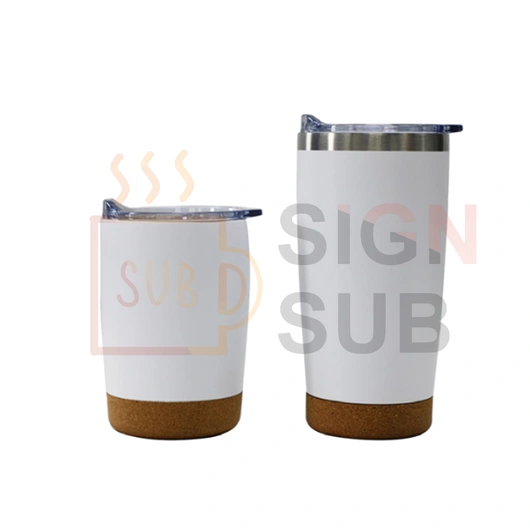 Car Tumbler with Cork Bottom 12oz / 20oz
