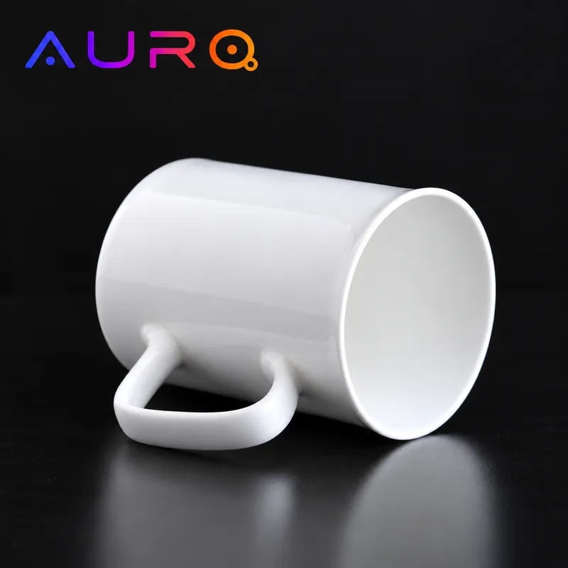 10 oz Ceramic Mug with Curled Rim | Sublimation Coated Mug