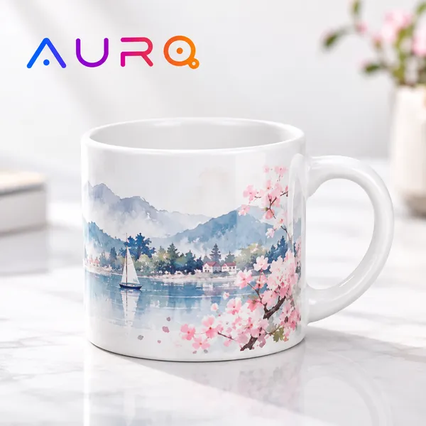 6 oz Ceramic Mug | Sublimation Coated Mug | AURA
