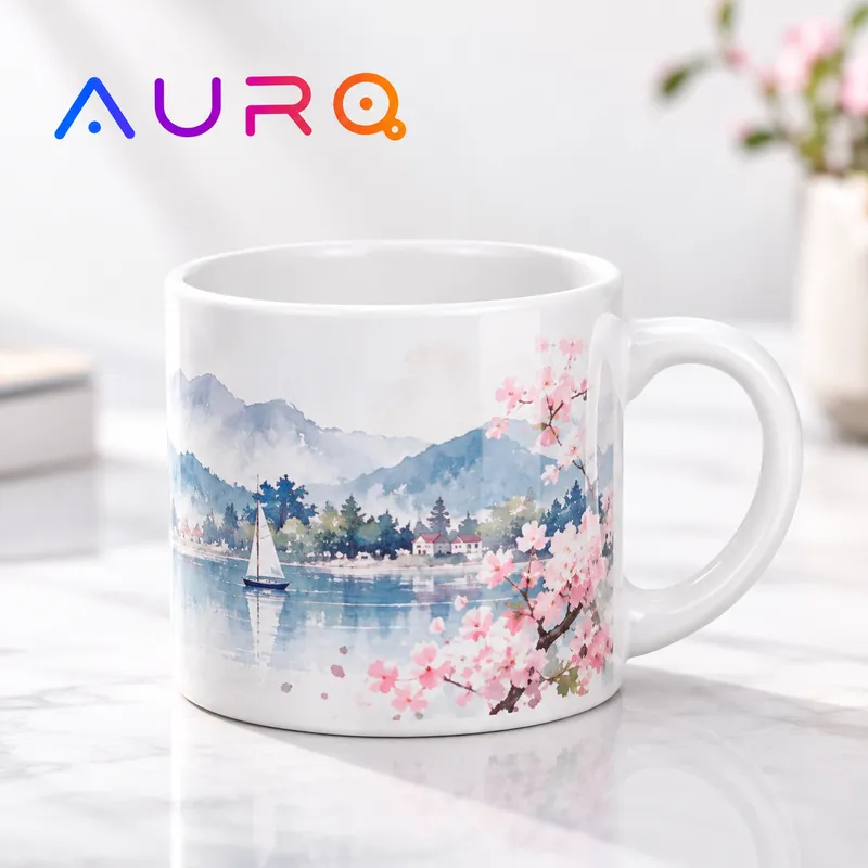 6 oz Ceramic Mug | Sublimation Coated Mug | AURA