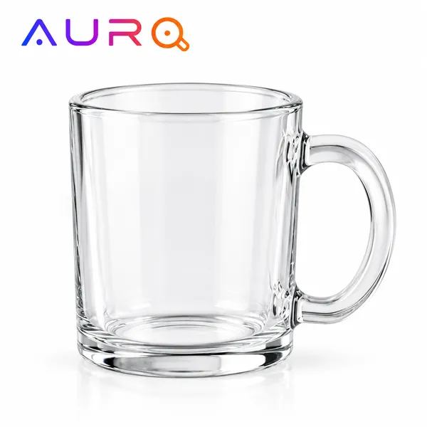 10 oz Clear Glass Mug | Transparent Glass Coffee Mug