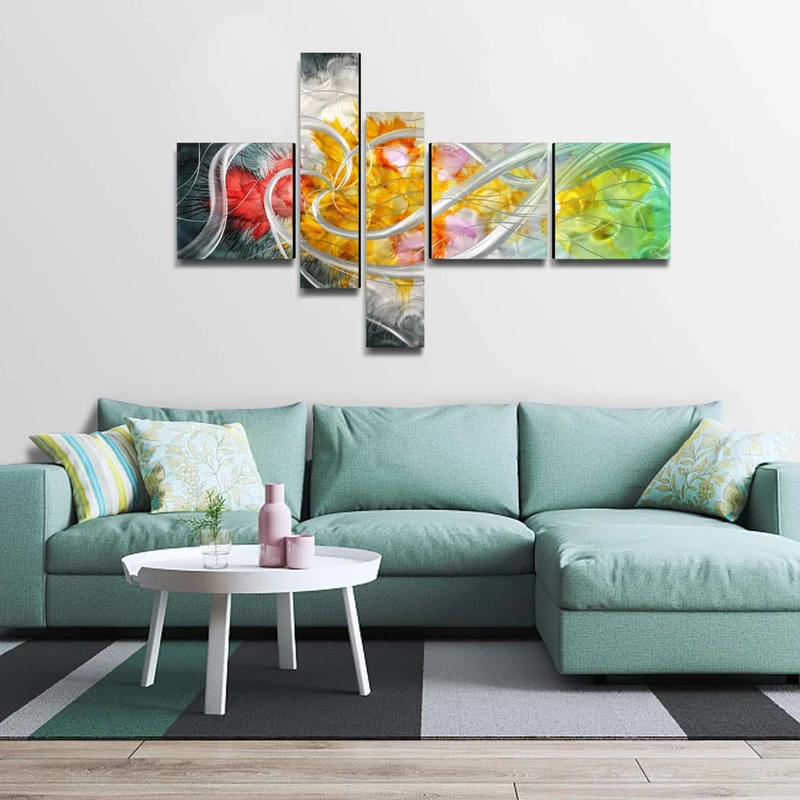 The Flower of the Life Modern Painting Hand-Painted