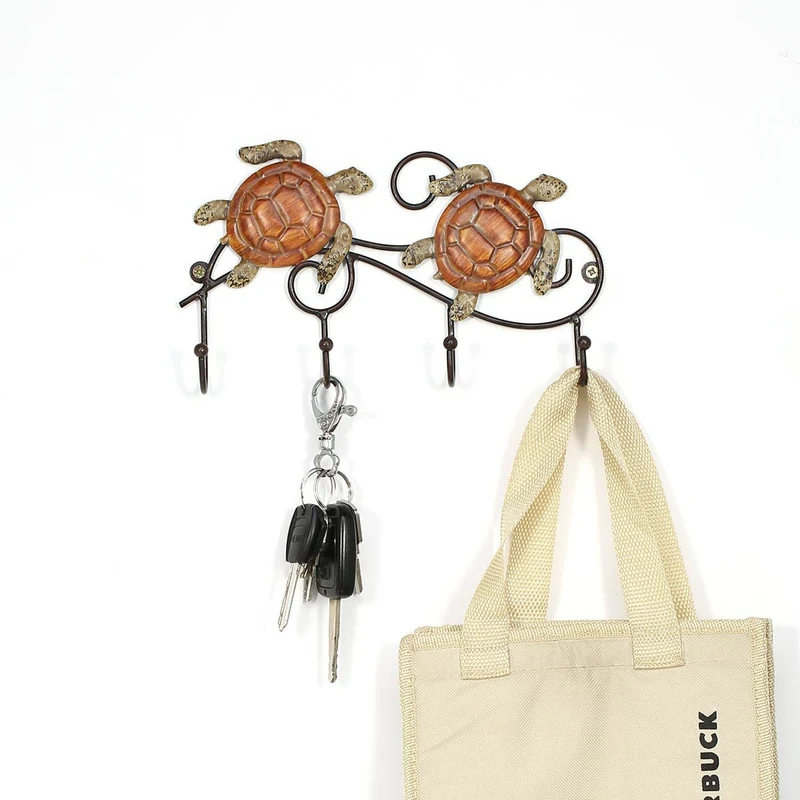 Iron Wall Hanger Vintage Design with 4 Hooks