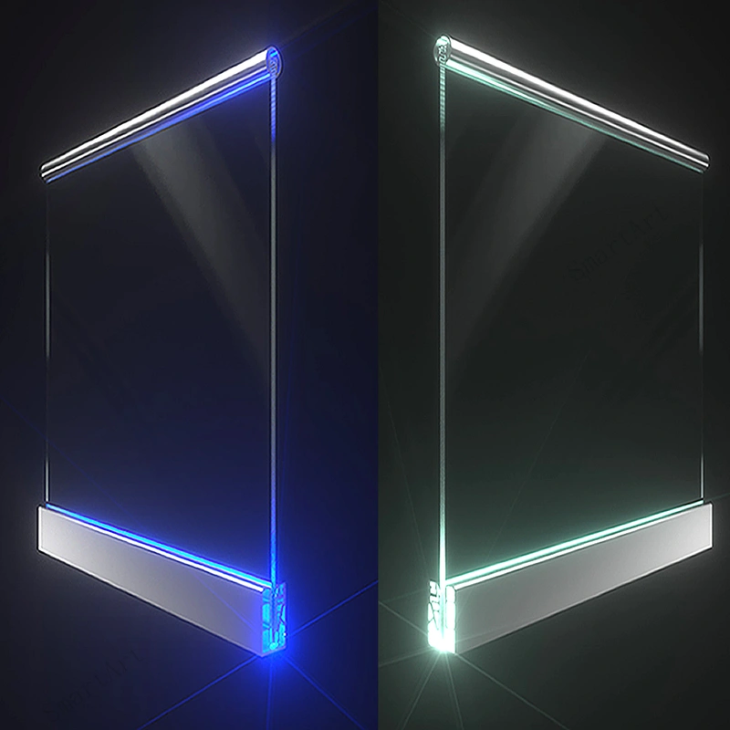 درابزين سطح زجاجي للبيع الساخن مع قناة زجاجية من الألومنيوم  