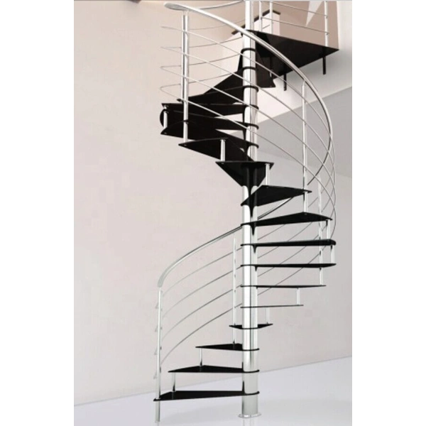 SmartArt Modern Indoor Stainless Steel Wooden Straight Staircase