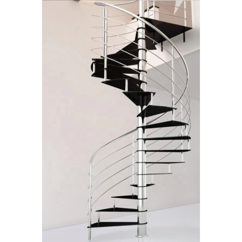 SmartArt Modern Indoor Stainless Steel Wooden Straight Staircase