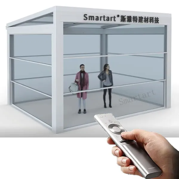 Casa de cristal para terraza exterior de aluminio de 4 estaciones con arte inteligente
