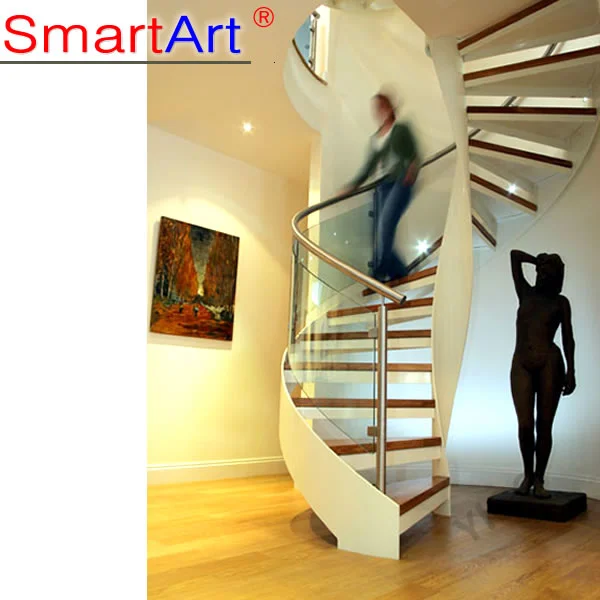 внутренняя лестница наружная лестница светодиодная стеклянная лестница двухсекционная лестница  