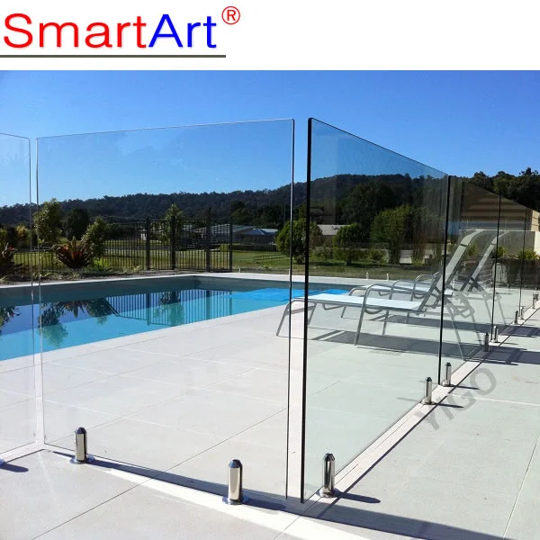 glass railing with spigot 