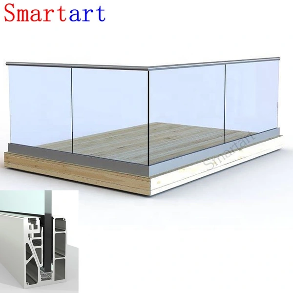 наружные стеклянные перила стальные перила лестницы балюстрада со светодиодной подсветкой