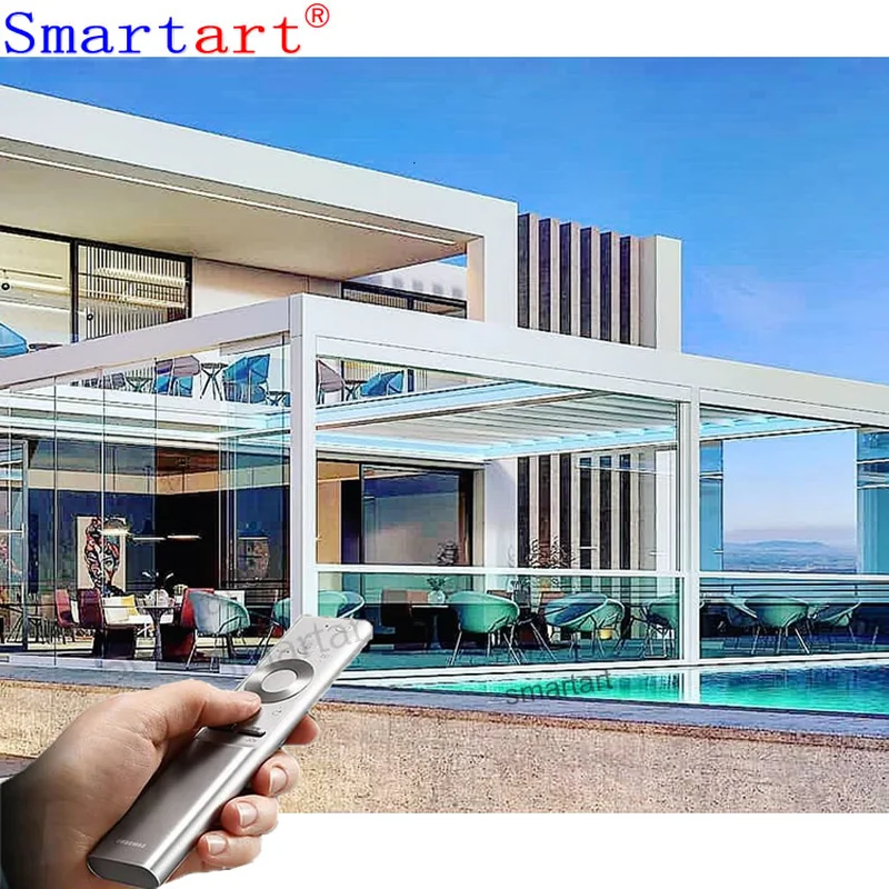 Manufacturer aluminum Bioclimatic pergola for Container House