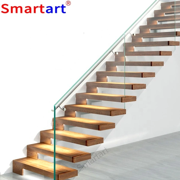 escaliers en fer cantilever électriques fabriqués à LED en fer les plus vendus