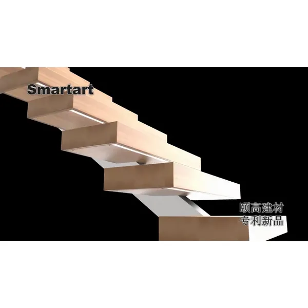 مصنع بيع الساخنة تصميم حديث داخلي الدرج العمود الفقري الأوسط