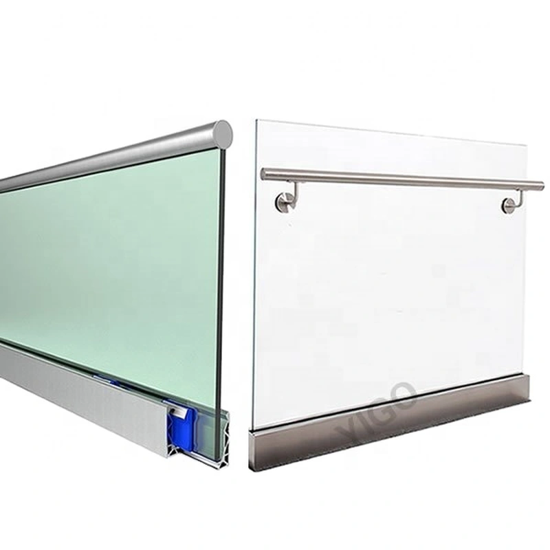 درابزين زجاجي حديث بدون إطار / درابزينات خارجية للمشروعات الخارجية