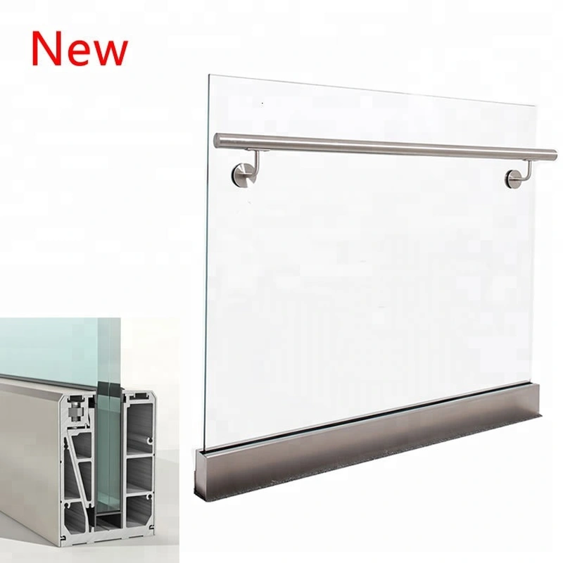 درابزين شرفة smartart درابزين زجاجي من الألومنيوم  