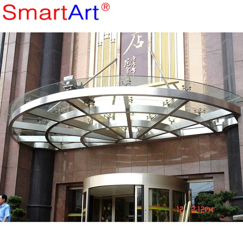 شركة smartart design لصناعة المظلات الزجاجية المنحنية